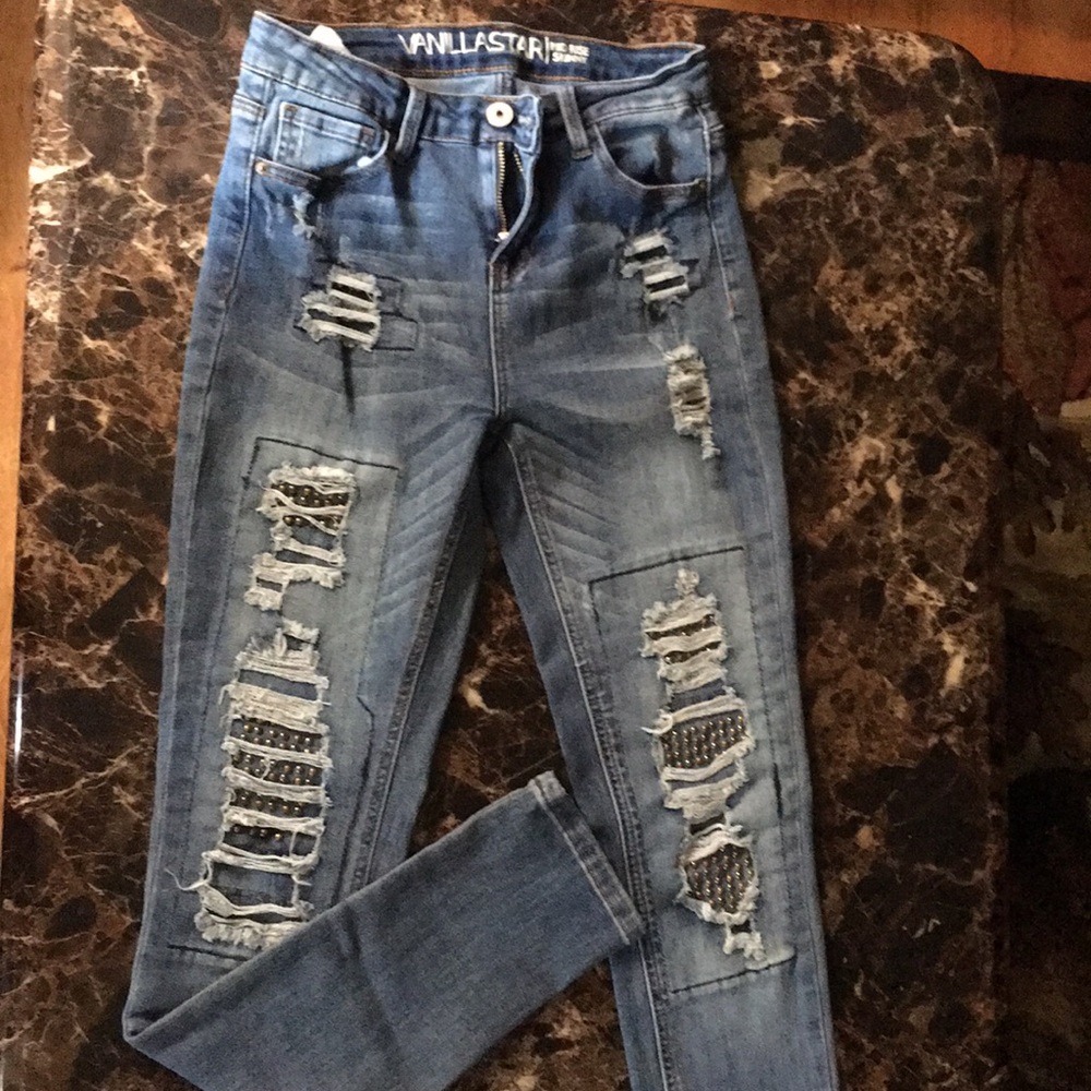 Vanillastar mid rise skinny jeans